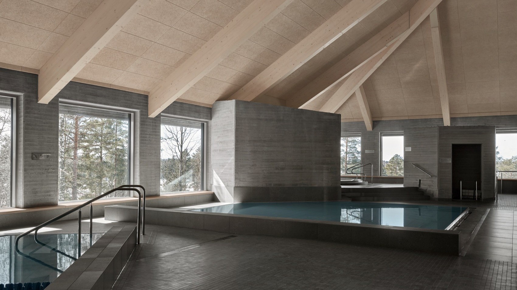 亿伽设计-洗浴设计-温泉设计-Loiske水疗和健康中心：北欧极简主义与粗野主义风格和谐相融